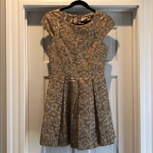 French Connection Gold Brocade